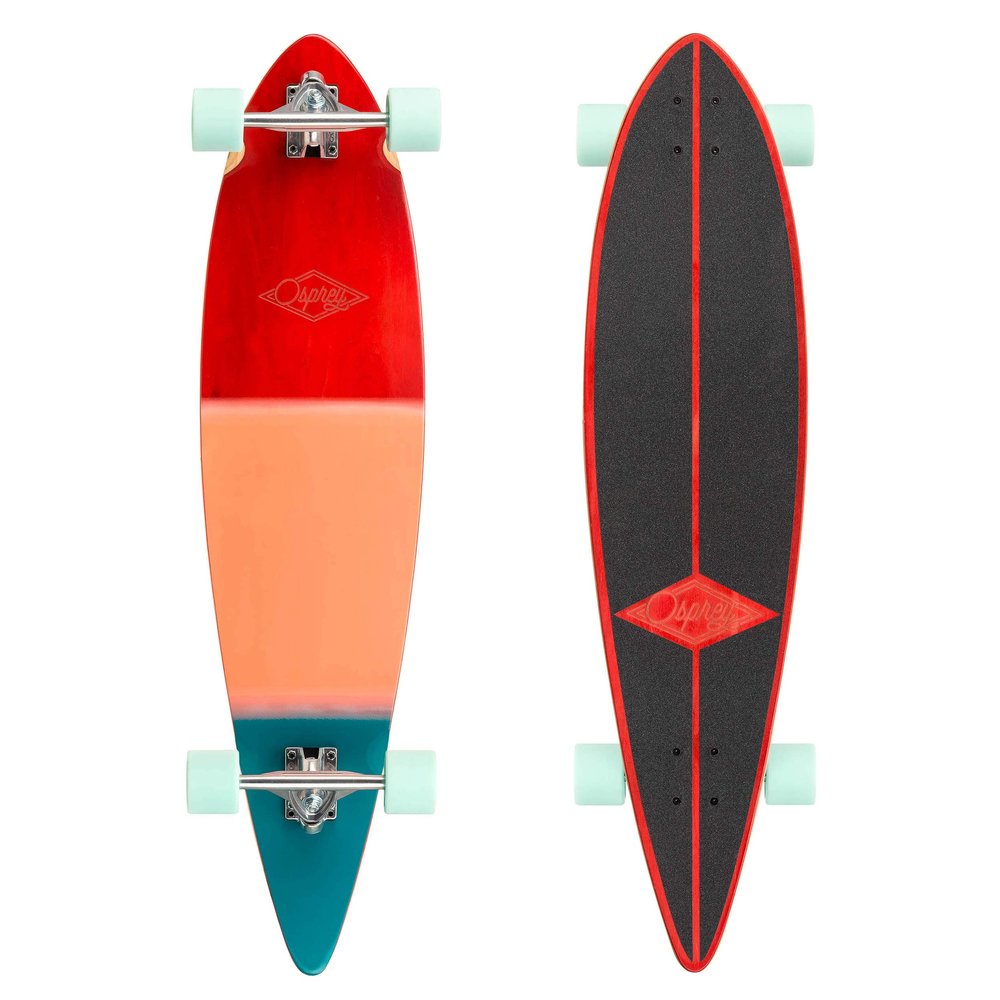 Osprey Wood Grad Complete Pintail Longboard, Multicolour, 40 Inch