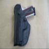 1911 PIstol 4 - 4.25" Barrel IWB Leather In The Waistband Concealed Carry Holster Black view 2