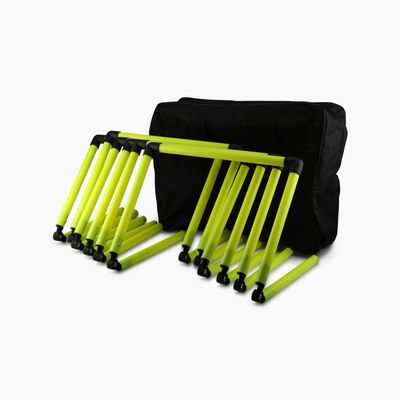 Splay Agility Hurdle Adjustable Set of 6 with Carry Bag - Yellow