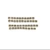 Ader Gold Paded Number Sticker for Sporting Goods (2-40 2lb incre, Gold) view 2