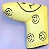 Guiote Yellow Blade Putter Cover w/Embroidered Smileys view 1