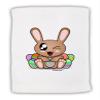 TOOLOUD Cute Bunny with Eggs Micro Terry Sport Towel 15" x 22" view 1