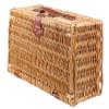 Captain Stag UT-1001 Picnic Basket, Trunk, Brown, Approx. Width 15.7 x Depth 11.4 x Height 6.3 inches (40 x 29 x 16 cm) view 1