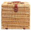 Captain Stag UT-1001 Picnic Basket, Trunk, Brown, Approx. Width 15.7 x Depth 11.4 x Height 6.3 inches (40 x 29 x 16 cm) view 3