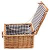 Captain Stag UT-1001 Picnic Basket, Trunk, Brown, Approx. Width 15.7 x Depth 11.4 x Height 6.3 inches (40 x 29 x 16 cm) view 4
