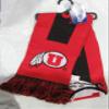 FOCO NCAA Utah Utes Big Logo Scarf, One Size, Crimson view 1