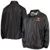 Dunbrooke Men's Black Tampa Bay Buccaneers Coaches Classic Raglan Full-Snap Windbreaker Jacket view 1