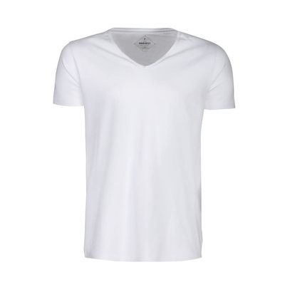 James Harvest Mens Whailford V Neck T-Shirt (M) (White)