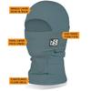 BLACKSTRAP Kids' Dual Layer Tube Versatile Neck Warmer Ski Mask, Keeps Kids Comfortable and Warm, [Black] view 2