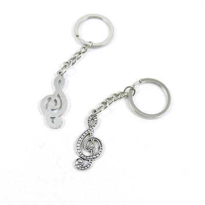 1 Pieces Keychain Door Car Key Chain Tags Keyring Ring Chain Keychain Supplies Antique Silver Tone Wholesale Bulk Lots V8FG6 Music Note