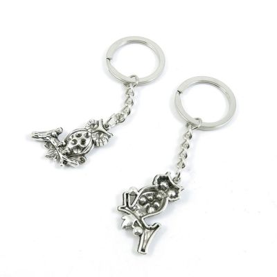 1 Pieces Keychain Door Car Key Chain Tags Keyring Ring Chain Keychain Supplies Antique Silver Tone Wholesale Bulk Lots V9LL3 Owl