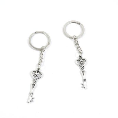 1 Pieces Keychain Door Car Key Chain Tags Keyring Ring Chain Keychain Supplies Antique Silver Tone Wholesale Bulk Lots Z3ZD2 Magic Key