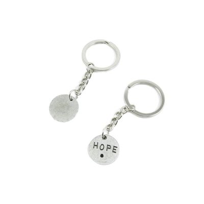 1 Pieces Keychain Door Car Key Chain Tags Keyring Ring Chain Keychain Supplies Antique Silver Tone Wholesale Bulk Lots R5LA3 Hope Signs