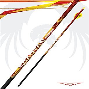 Black Eagle Spartan Fletched Carbon Hunting Arrows - 6 Pack (.001, 500)