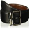 Perry Ellis Men's Portfolio Double Stitched Leather Reversible Belt (Sizes 30-42 Inches), Hi-Lo Black/Brown, 30 view 1