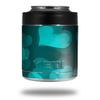 Bokeh Hearts Neon Teal - Decal Style Skin Wrap fits Yeti Rambler Colster and RTIC Can (Cooler NOT Included) view 1