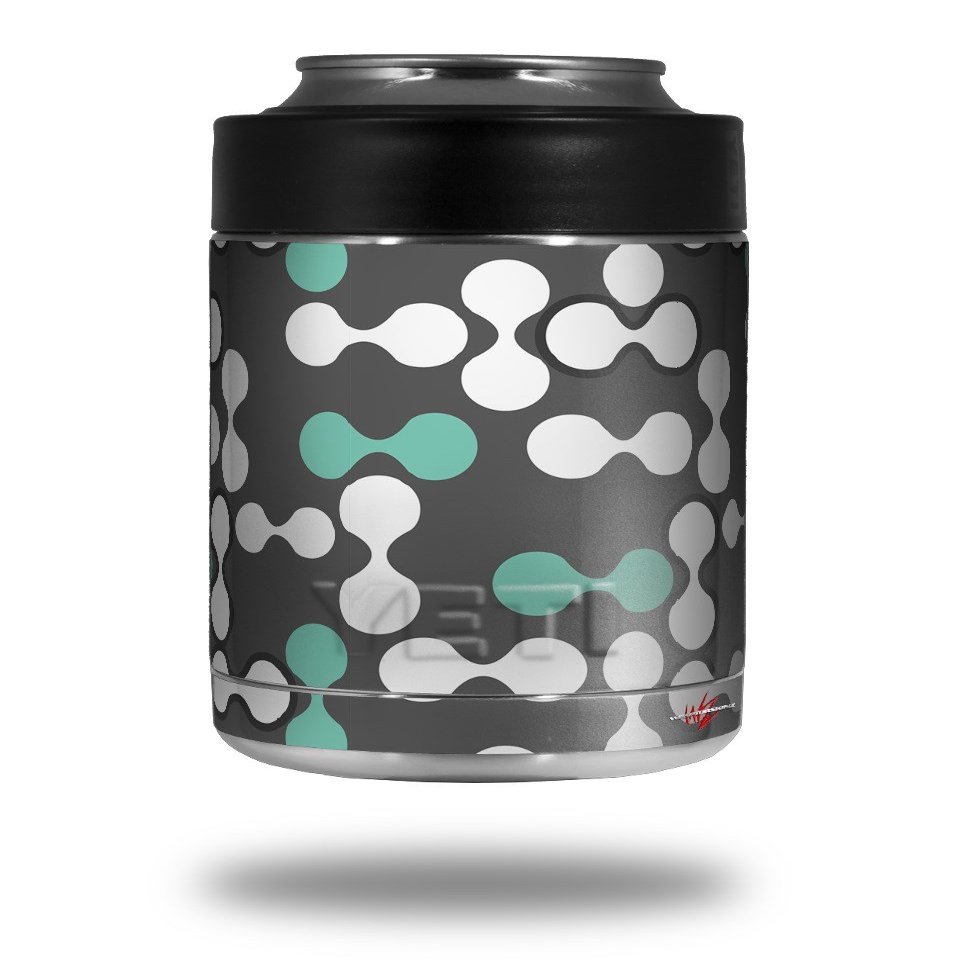 Locknodes 04 Seafoam Green - Decal Style Skin Wrap fits Yeti Rambler Colster and RTIC Can (Cooler NOT Included)