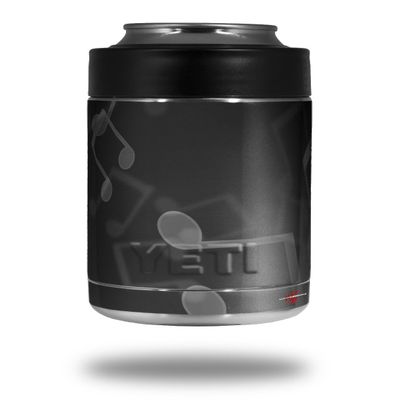 Bokeh Music Grey - Decal Style Skin Wrap fits Yeti Rambler Colster and RTIC Can (Cooler NOT Included)
