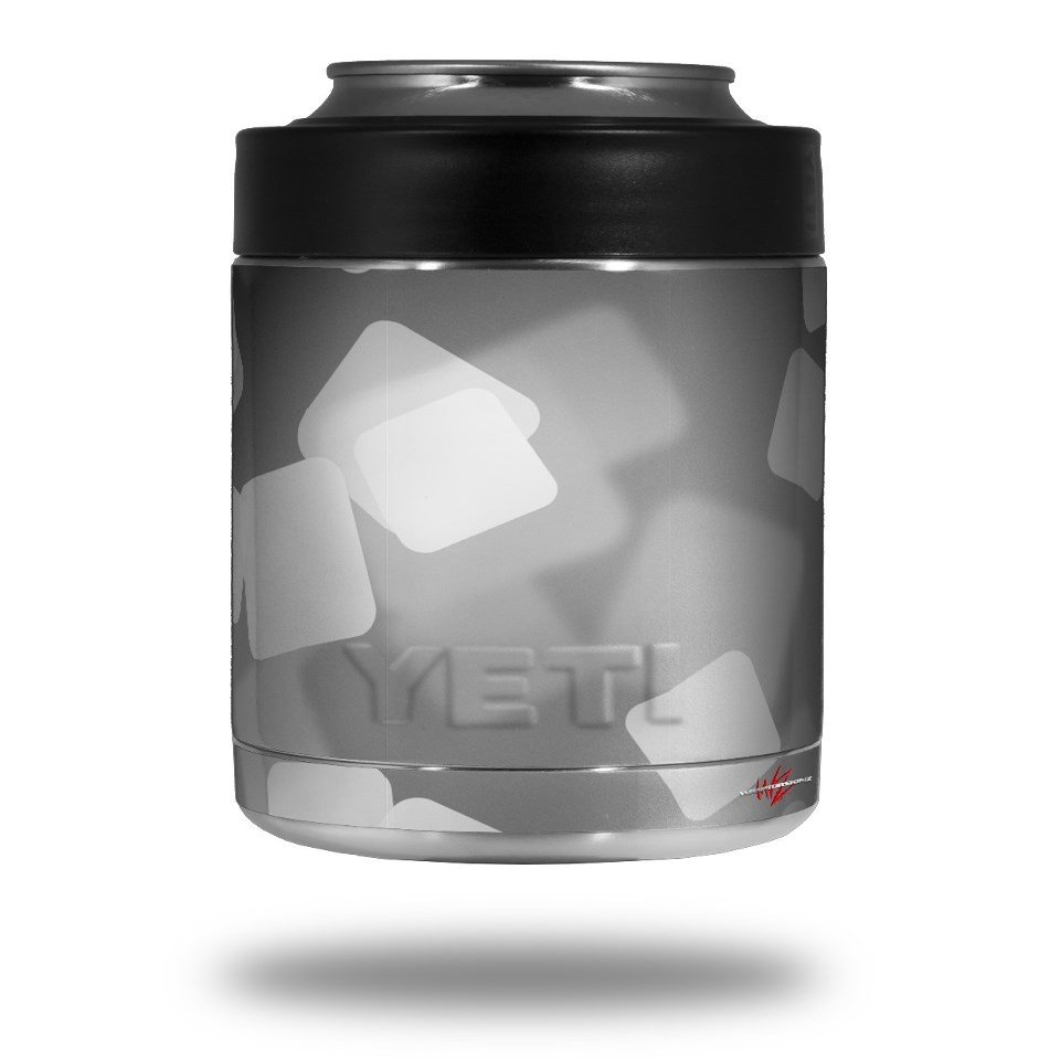 Bokeh Squared Grey - Decal Style Skin Wrap fits Yeti Rambler Colster and RTIC Can (Cooler NOT Included)