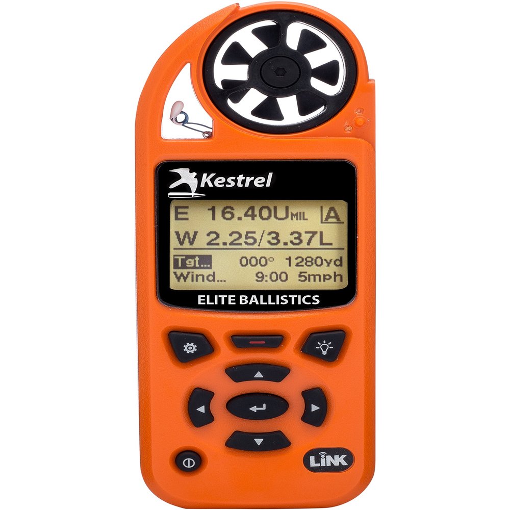 Kestrel Ballistics Elite Weather Meter with Applied Ballistics and Bluetooth Link, Blaze Orange