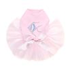 Angel Fish - Blue - Bling Rhinestone Dog Tutu Dress, S Pink view 1