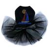 Sailboat - Rhinestud - Bling Rhinestone Dog Tutu Dress, S Black view 1