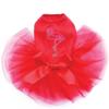 Pink Flamingo - Small - Bling Rhinestone Dog Tutu Dress, XXS Red view 1