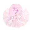 Pink Flamingo - Small - Bling Rhinestone Dog Tutu Dress, 2XL Pink view 1