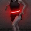 BSEEN LED Running Belt - Rechargeable Glowing Light Up Waistband, Reflective Gear Safety Lights for Runners, Joggers, Walkers, Pet Owners, Cyclists (Red) view 1