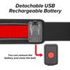 BSEEN LED Running Belt - Rechargeable Glowing Light Up Waistband, Reflective Gear Safety Lights for Runners, Joggers, Walkers, Pet Owners, Cyclists (Red) view 4