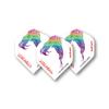 Hardcore Peter Wright Snakebite White Extra Thick Dart Flights - 3 Sets per Pack (9 Flights in Total) & Red Dragon Checkout Card view 2