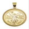 14kt Centenario Pendant & 24" Figaro Necklace Gold Plated - Dije De Centenario Y 24" Cadena Figaro view 2