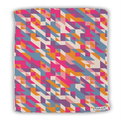 TOOLOUD Jagged Edge Mosaic AOP Micro Terry Sport Towel 11" x 18" All Over Print