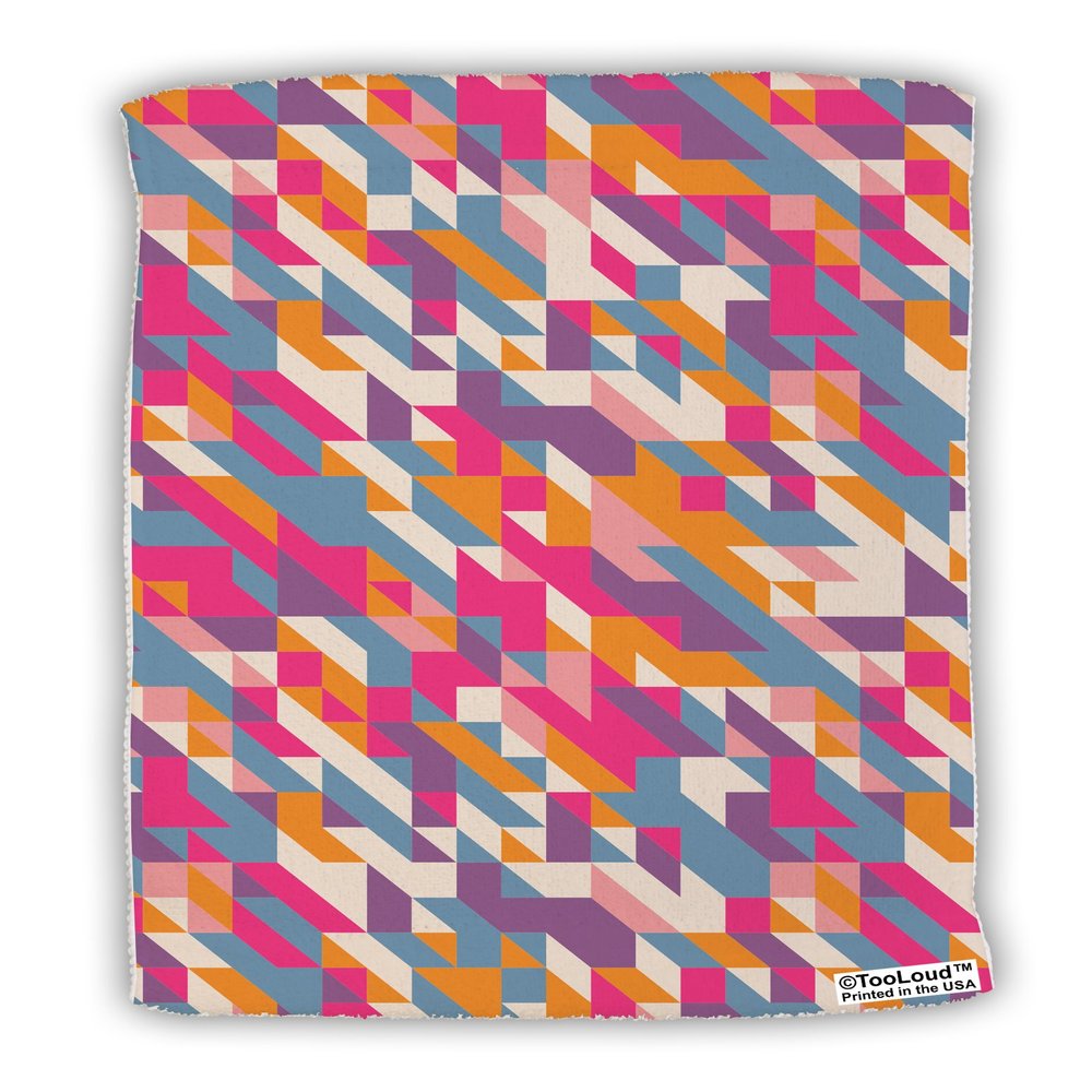 TOOLOUD Jagged Edge Mosaic AOP Micro Terry Sport Towel 11" x 18" All Over Print