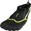 NORTY Women's Water Shoes - Aqua Swim Socks for Beach, Boat, and Pool - Skeletoe Barefoot Design - Cruise Ship Essentials - Hiking and Camping Footwear - Black/Lime,Size 5 view 1
