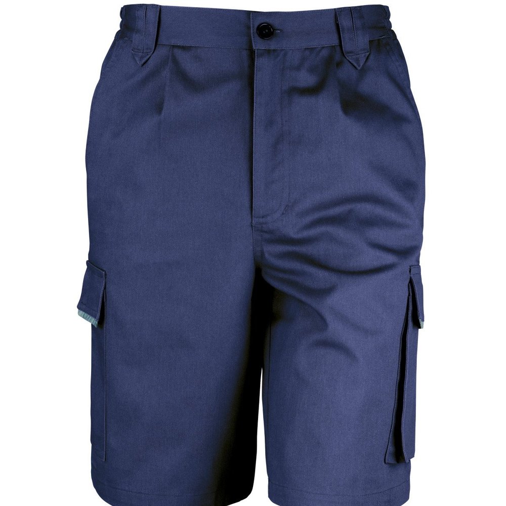 Result Unisex Work-Guard Action Shorts/Workwear (M) (Navy Blue)