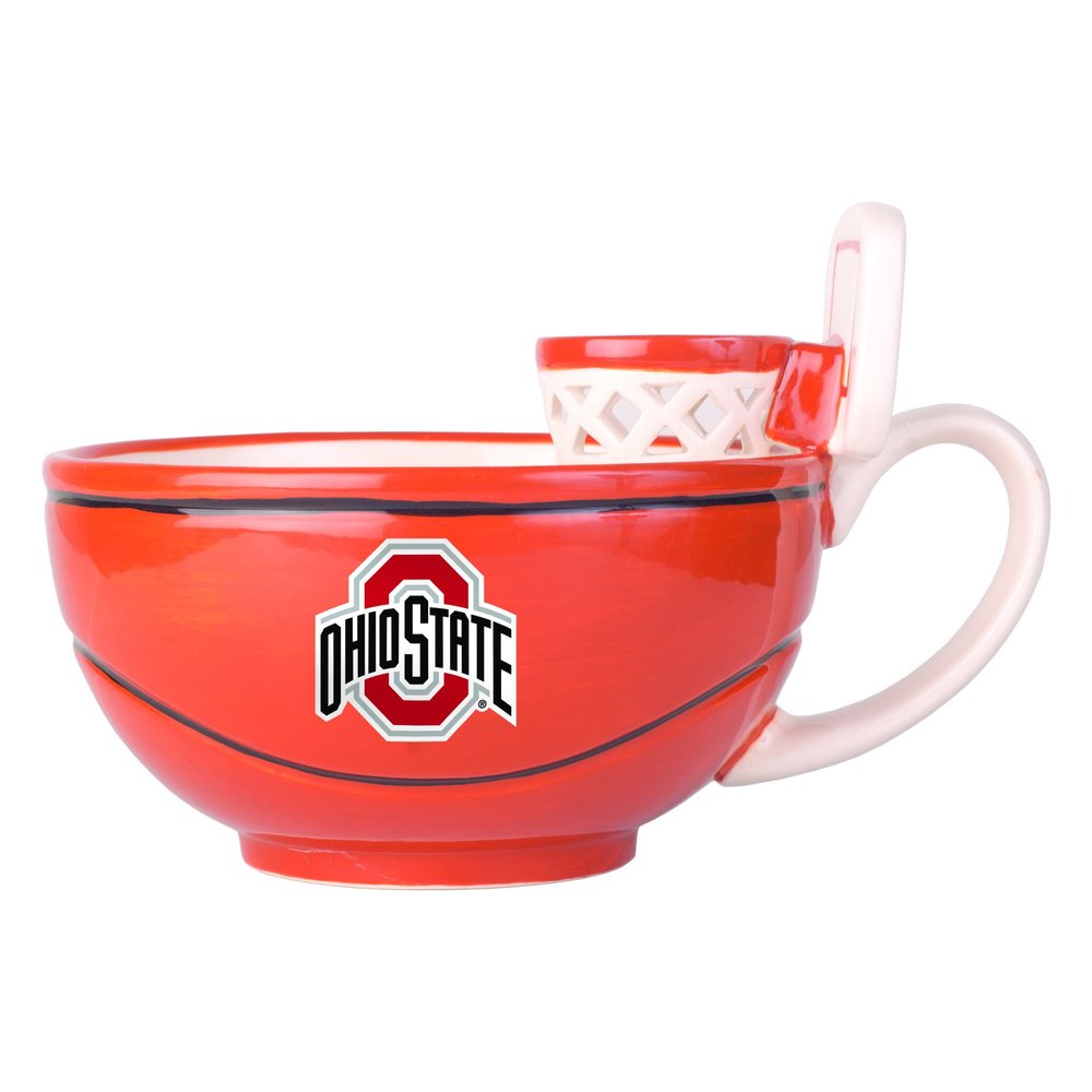 NCAA Ohio State Buckeyes MAX'IS Basketball Hoop Mug, 16-ounce, Orange