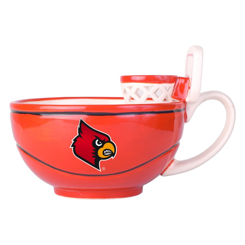 NCAA Louisville Cardinals MAX'IS Basketball Hoop Mug, 16-ounce, Orange