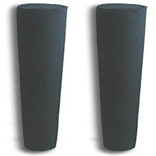 Mad Dog Boat Trailer Guide Pole Pad and Cover with Capped Ends | 48 Inch | Black | Heavy Duty UV Fade Proof Canvas | Set of Two