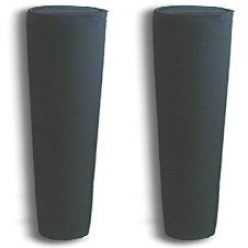 Mad Dog Boat Trailer Guide Pole Pad and Cover with Capped Ends | 48 Inch | Black | Heavy Duty UV Fade Proof Canvas | Set of Two