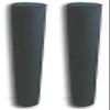 Mad Dog Boat Trailer Guide Pole Pad and Cover with Capped Ends | 48 Inch | Black | Heavy Duty UV Fade Proof Canvas | Set of Two view 1