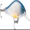 Rapala Shadow Rap Shad Deep 09 Elite Blue SDRSD09EB: Shadow Rap Shad Deep 09 Elite Blue, White-Blue view 1