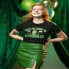 ALLNTRENDS Women's T Shirt Let's Get Ready to Stumble St Patrick's Day Shamrock (2XL, Black) view 2