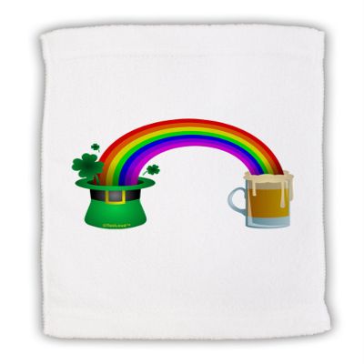 TOOLOUD End of The Rainbow - Beer Micro Terry Sport Towel 15" x 22"