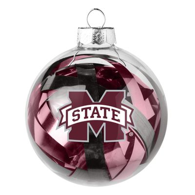 NCAA Mississippi State Bulldogs Large Tinsel Ball Ornament