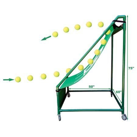 Oncourt Offcourt Perfect Pitch Rebounder - Tennis | 10 Min. Set-Up No Tools Required | Indoor & Outdoor | Locking Wheels Levels of Play | Use for Tennis, Pickleball, and Other Racquet Sports