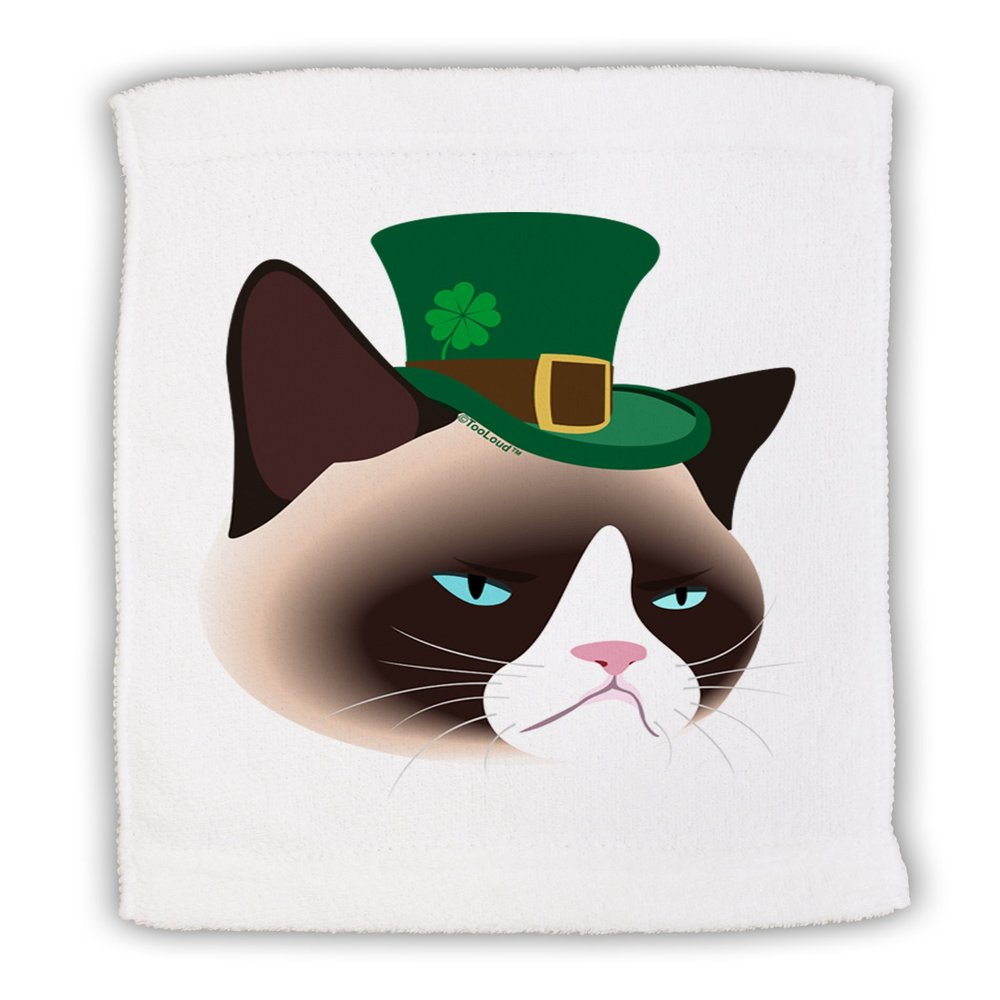 TOOLOUD Leprechaun Disgruntled Cat Micro Terry Sport Towel 15" x 22"