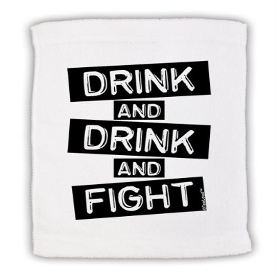 TOOLOUD Drink and Drink and Fight Micro Terry Sport Towel 15" x 22"