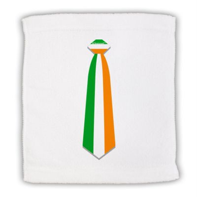 TOOLOUD Faux Irish Flag Tie St Patricks Day Micro Terry Sport Towel 15" x 22"