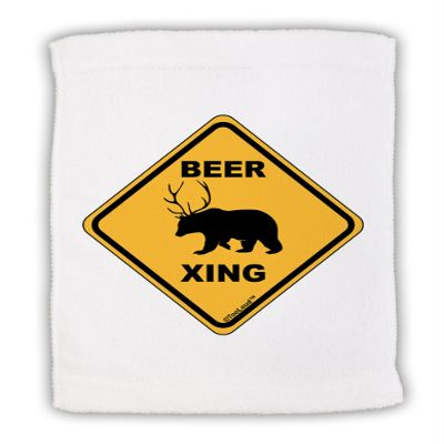 TOOLOUD Beer Xing Micro Terry Sport Towel 11"x18"